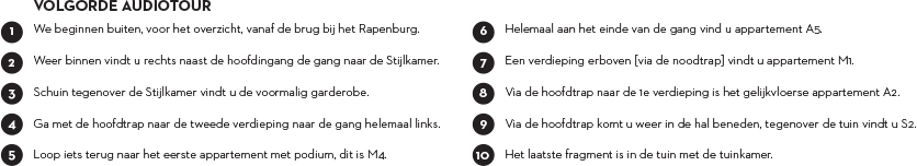 1301 volgorde audiotour